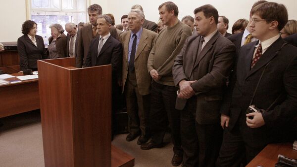 Miembros de los Testigos de Jehová durante el juicio en Moscú (archivo) - Sputnik Mundo