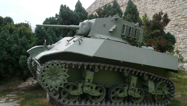 Un tanque M3 Stuart (archivo) - Sputnik Mundo