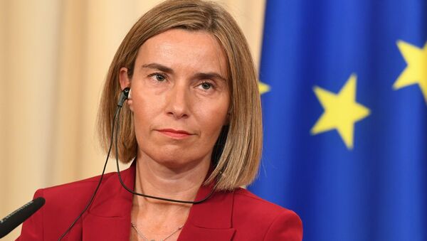 Federica Mogherini, alta Representante de Política Exterior de la Unión Europea. - Sputnik Mundo