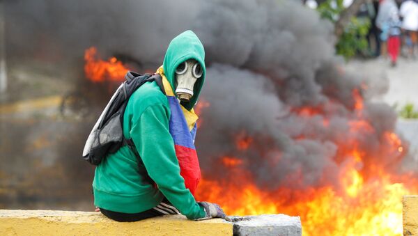 Violentas protestas en Venezuela - Sputnik Mundo