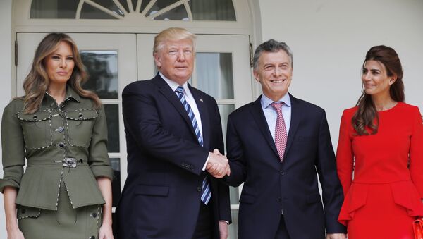 La llegada de Mauricio Macri a EEUU - Sputnik Mundo