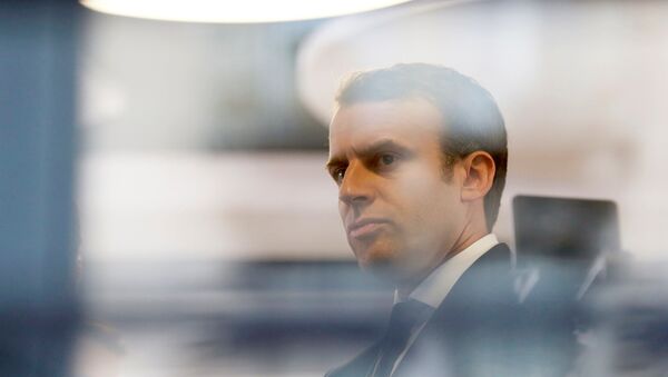 Emmanuel Macron, el líder del partido ¡En Marcha! y candidato presidencial en Francia - Sputnik Mundo