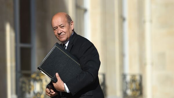 El ministro de Asuntos Exteriores de Francia, Jean-Yves Le Drian - Sputnik Mundo