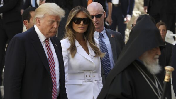 Donald y Melania Trump en Jerusalén, Israel, 22 de mayo de 2017 - Sputnik Mundo