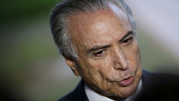 Brazil's Vice President Michel Temer - Sputnik Mundo