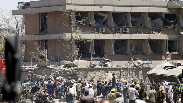 Lugar del atentado en Kabul - Sputnik Mundo