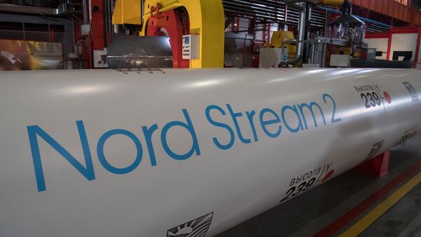 La construcción del gasoducto Nord Stream 2 (archivo) - Sputnik Mundo