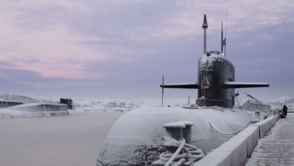 Un submarino ruso de la Flota del Norte - Sputnik Mundo