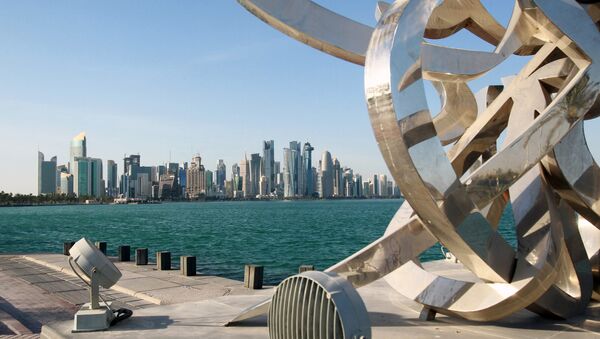 Buildings are seen from across the water in Doha, Qatar June 5, 2017. - Sputnik Mundo