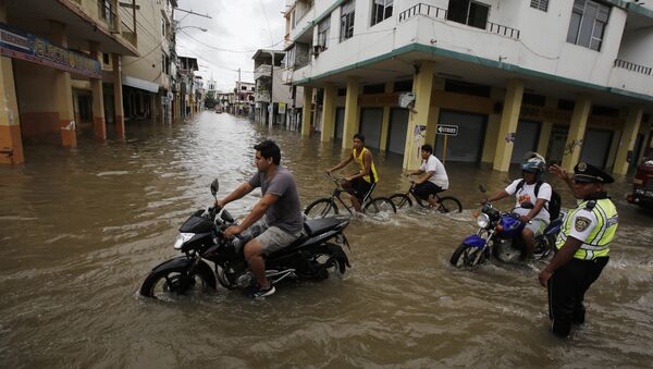 Inundación en Ecuador - Sputnik Mundo