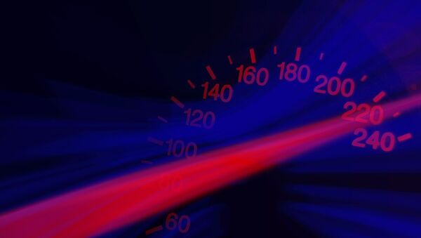 Velocímetro de un vehiculo en alta velocidad (ilustración) - Sputnik Mundo
