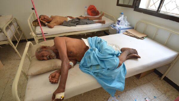 Enfermos de cólera en Yemén (archivo) - Sputnik Mundo