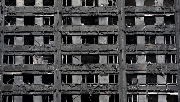 Grenfell Tower, en Londres, después del incendio - Sputnik Mundo