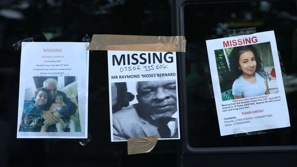 Fotos de desaparecidos en incendio en Londres - Sputnik Mundo