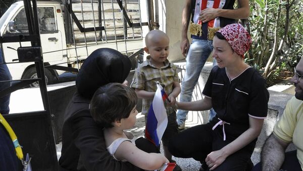 Rusia entrega a Siria medicamentos para los niños que sufren del cáncer - Sputnik Mundo