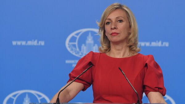 María Zajárova, la portavoz del Ministerio de Asuntos Exteriores de Rusia (archivo) - Sputnik Mundo