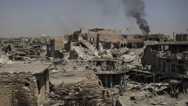 Las consecuencias de una explosión en Mosul, Irak (archivo) - Sputnik Mundo