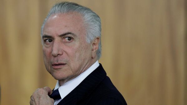 Michel Temer, presidente de Brasil (archivo) - Sputnik Mundo