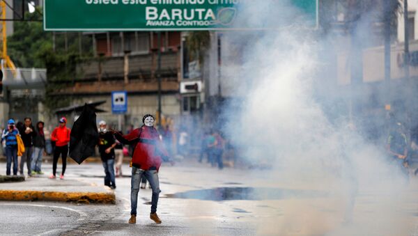 Protestas en Caracas, Venezuela - Sputnik Mundo
