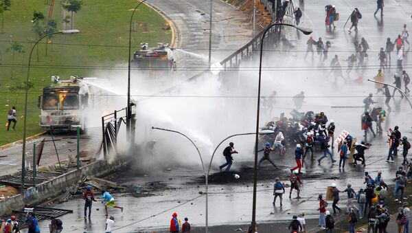 Las protestas en Venezuela - Sputnik Mundo