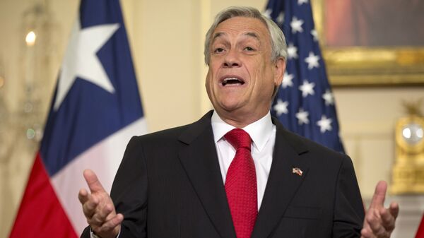 Sebastián Piñera, presidente chileno - Sputnik Mundo