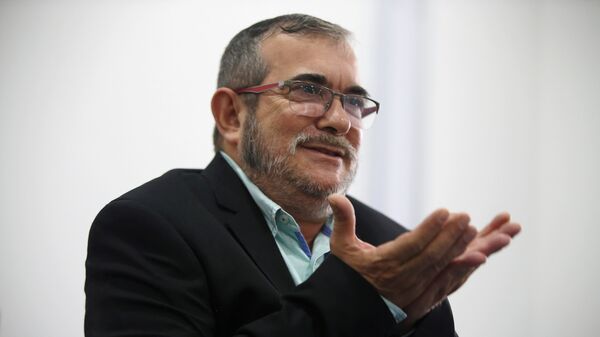 El máximo líder de las FARC, Rodrigo Londoño, alias Timochenko (archivo) - Sputnik Mundo