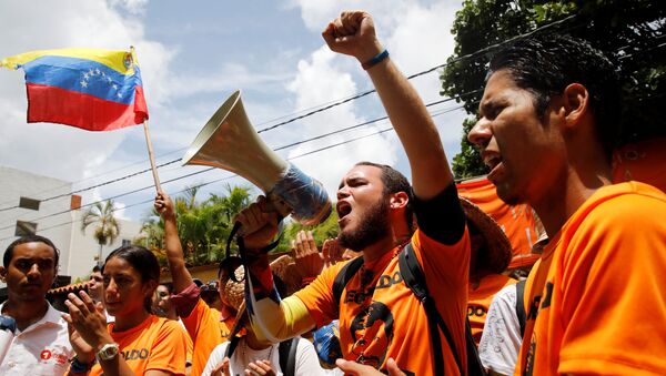 Protestas en Caracas, Venezuela (archivo) - Sputnik Mundo