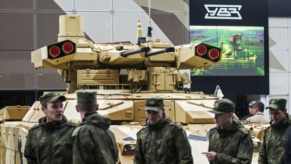 El vehículo de apoyo de fuego ruso BMPT-72 Terminator-2 - Sputnik Mundo
