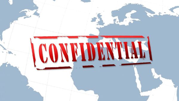 Palabra 'confidential' en el mapa del mundo - Sputnik Mundo