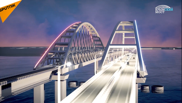 El modelo 3D de los arcos del puente de Crimea - Sputnik Mundo