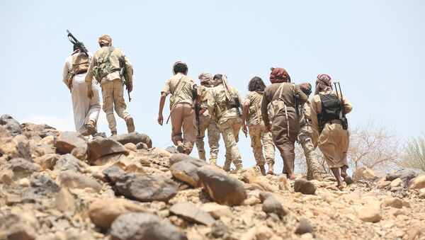 Los combatientes leales al presidente legítimo Abdo Rabu Mansur Hadi en Yemen (archivo) - Sputnik Mundo