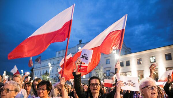 Protestas en Polonia - Sputnik Mundo