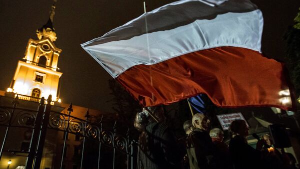 Protestas en la ciudad de Rzeszów, Polonia - Sputnik Mundo