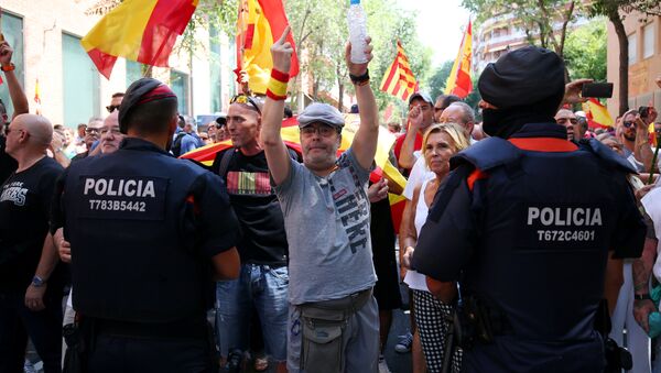 Las protestas en Cataluña - Sputnik Mundo