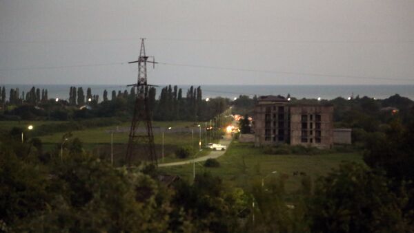 Lugar de la explosión en Abjasia - Sputnik Mundo