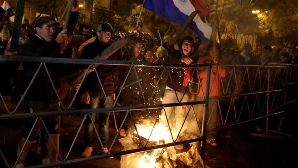 Campesinos protestando en Asunción, Paraguay (archivo) - Sputnik Mundo