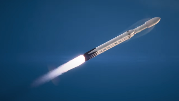 El cohete portador Falcon Heavy - Sputnik Mundo