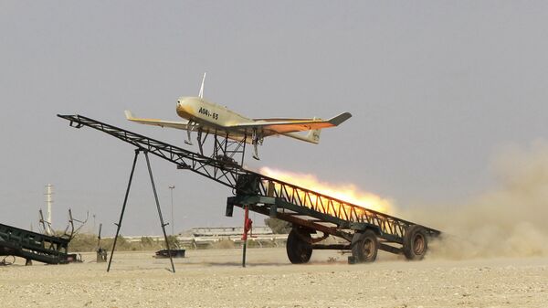Un dron iraní (archivo) - Sputnik Mundo