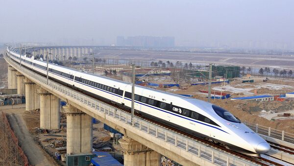 Un tren bala en China (imagen referencial) - Sputnik Mundo