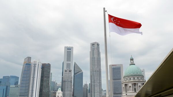 Bandera de Singapur (archivo) - Sputnik Mundo