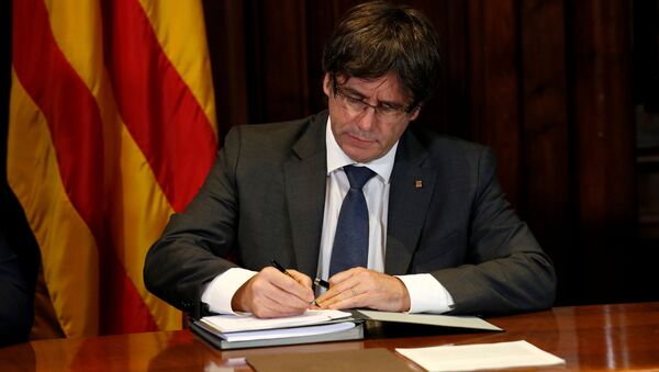 Carles Puigdemont, presidente de Cataluña - Sputnik Mundo