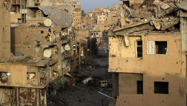 Edificios destruidos en Deir Ezzor (imagen referencial) - Sputnik Mundo