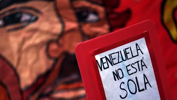 Demonstración a favor del Gobierno venezolano en Buenos Aires, Argentina - Sputnik Mundo