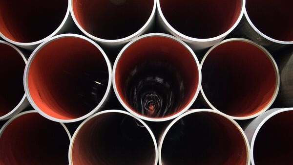 Las tuberías de un gasoducto (imagen referencial) - Sputnik Mundo