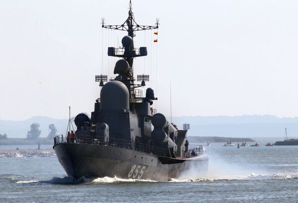 La gloria de la Flota del Báltico, plasmada en las maniobras Zapad 2017 - Sputnik Mundo