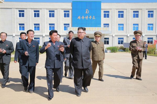 Un viaje muy fructífero: Kim Jong-un visita una granja de cultivos hortícolas - Sputnik Mundo