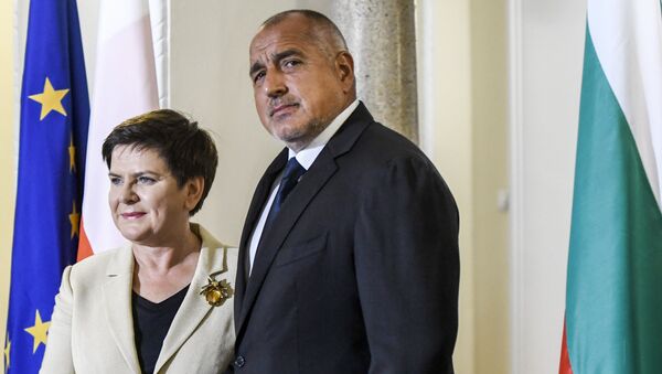 Beata Szydlo, primera ministra de Polonia, y Boiko Borísov, primer ministro de Bulgaria - Sputnik Mundo
