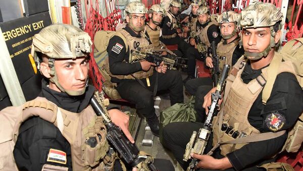 Militares iraquíes antes de las maniobras conjuntas con Turquía - Sputnik Mundo