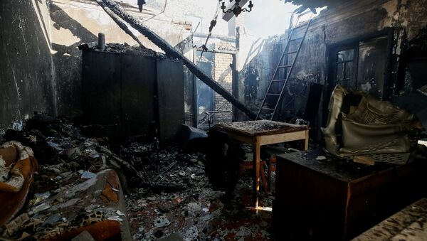 Incendio en un almacén de municiones en Ucrania - Sputnik Mundo