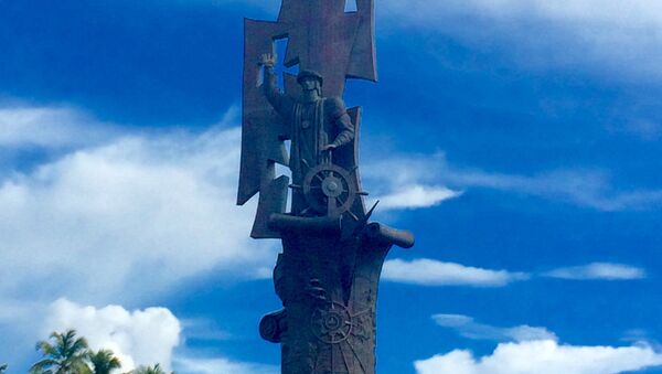 Nacimiento de un Nuevo Mundo, la estatua a Cristóbal Colón y el Descubrimiento de América del escultor ruso Zurab Tsereteli (Arecibo, Puerto Rico, EEUU) - Sputnik Mundo